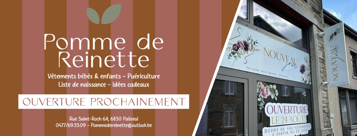 Façade du magasin Pomme de Reinette